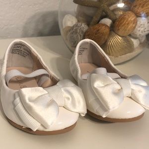 Ruby and Bloom baby girl white formal shoes